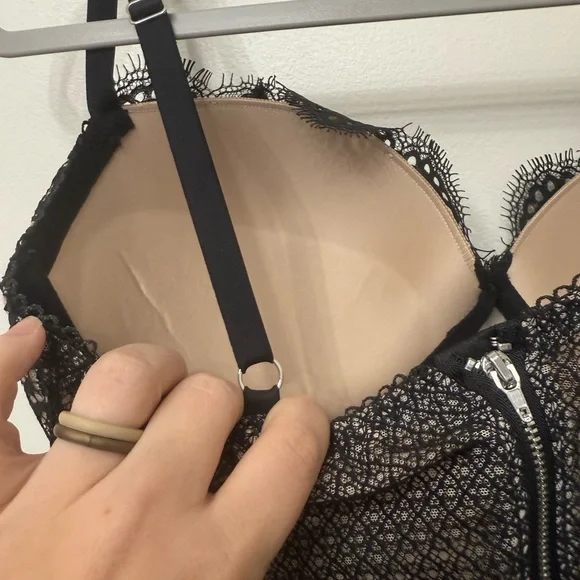 Victorias Secret Black Lace Bustier Top - Picture 7 of 7